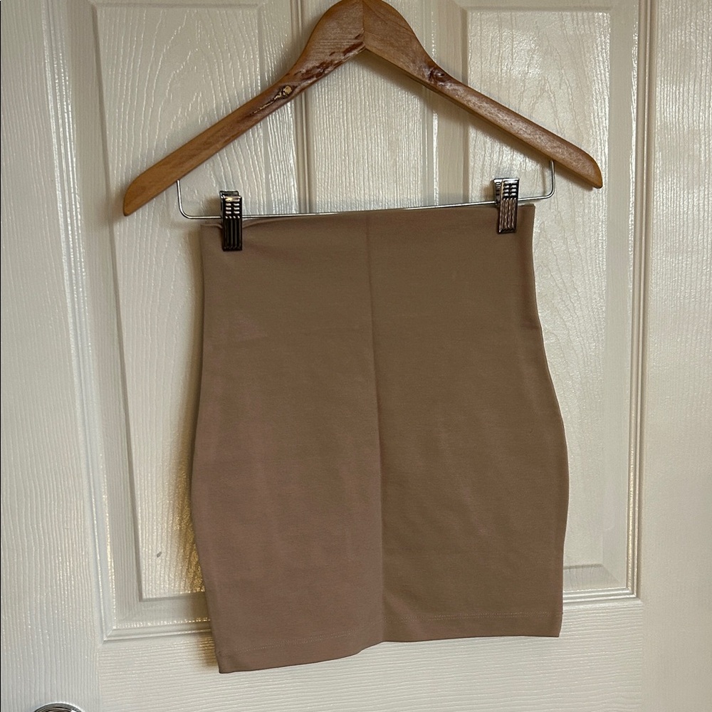 Windsor Tan Mini Skirt